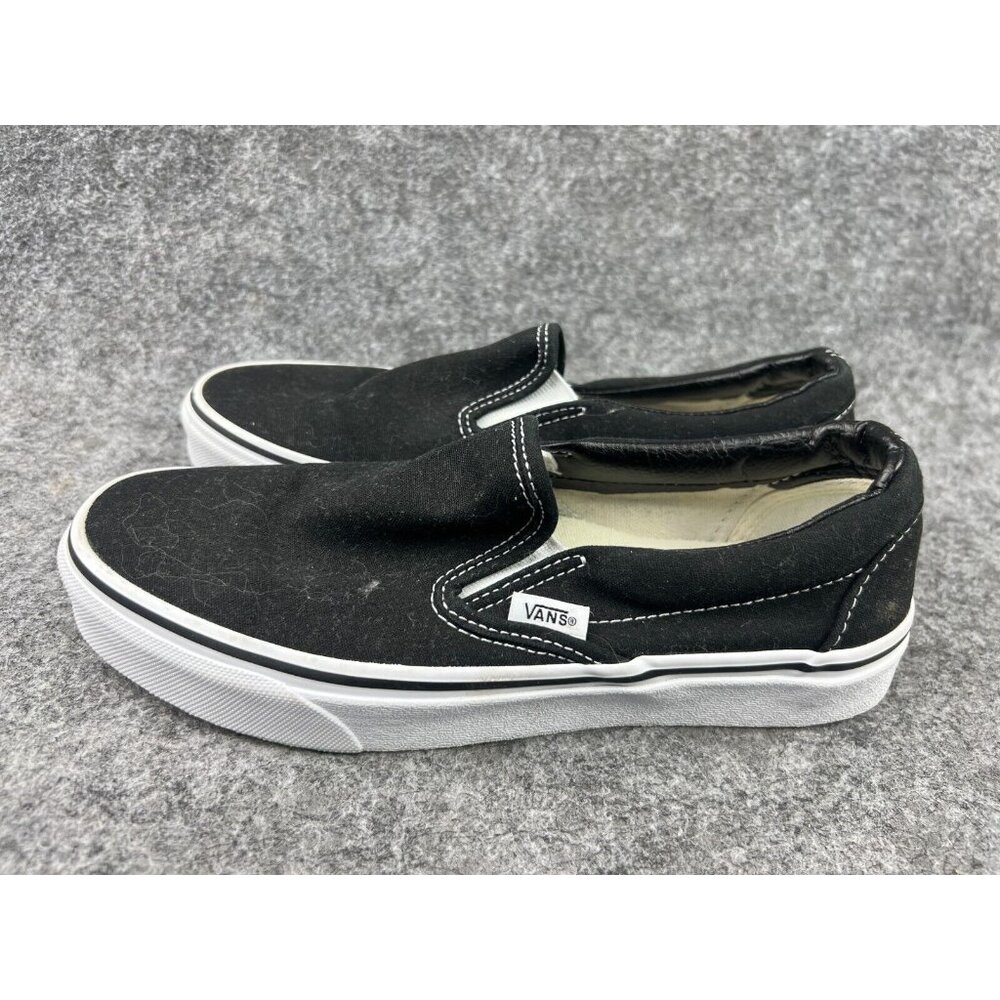 VANS Off The Wall Sneakers Women's 7.5 Black Slip On 500714 Old Skool Skater